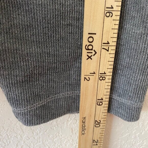 Blast Button-Up Cardigan Womens Size L Gray Embroidered Animal Striped Cotton B - Picture 14 of 16